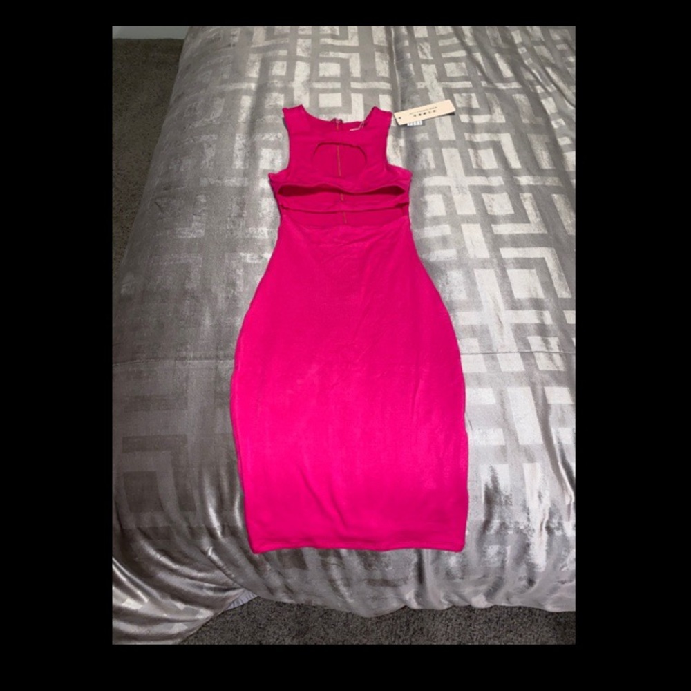 💓Oh Polly Hot Pink Bodycon dress💓